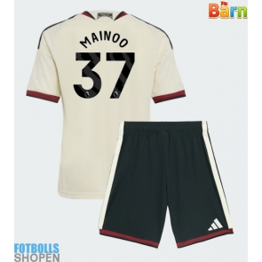 Billiga Manchester United Kobbie Mainoo #37 Tredjeställ Barn 2026-27 Kortärmad (+ Korta byxor)